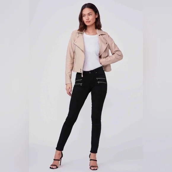 PAIGE Edgemont skinny jeans in dark black - Picture 3 of 4